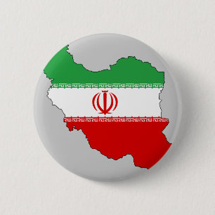 Der Iran-Flaggenkarte Button