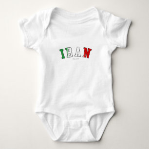 Der Iran in den Staatsflaggefarben Baby Strampler