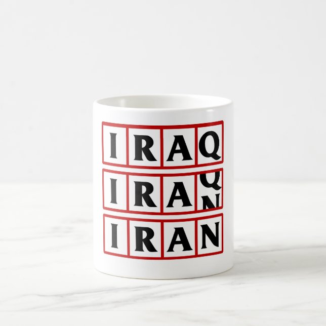 Der Iran nach den Irak Kaffeetasse (Mittel)