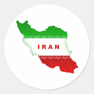 Der Iran Runder Aufkleber