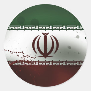der Iran Runder Aufkleber