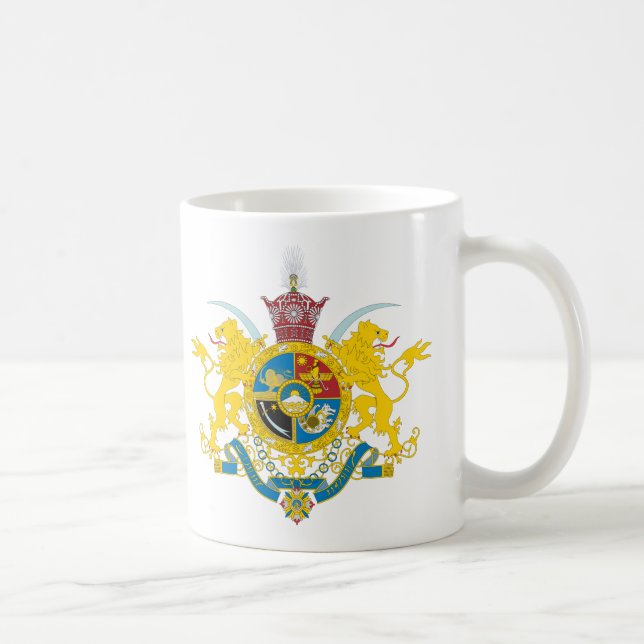 Der Iran-Wappen (Pahlavi-Dynastie 1925-1979) Kaffeetasse (Rechts)