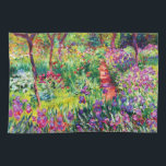 Der Iris-Garten in Giverny von Claude Monet Geschirrtuch<br><div class="desc">Bitte besuchen Sie mein Geschäft für mehr interessantes Design und mehr Farbwahl. => zazzle.com/iwheels*</div>