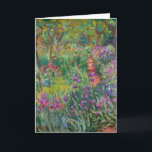 Der Iris-Garten in Giverny von Claude Monet Karte<br><div class="desc">Der von Claude Monet gemalte Iris-Garten in Giverny. Circa 1900. Dieses Bild ist öffentlich zugänglich.</div>