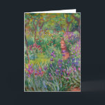 Der Iris-Garten in Giverny von Claude Monet Karte<br><div class="desc">Der von Claude Monet gemalte Iris-Garten in Giverny. Circa 1900. Dieses Bild ist öffentlich zugänglich.</div>