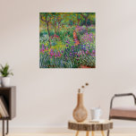 Der Iris-Garten in Giverny von Claude Monet Poster<br><div class="desc">Der von Claude Monet gemalte Iris-Garten in Giverny. Circa 1900. Dieses Bild ist öffentlich zugänglich.</div>