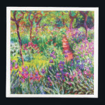 Der Iris-Garten in Giverny von Claude Monet Serviette<br><div class="desc">Bitte besuchen Sie mein Geschäft für mehr interessantes Design und mehr Farbwahl. => zazzle.com/iwheels*</div>