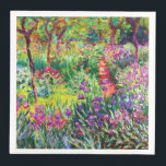 Der Iris-Garten in Giverny von Claude Monet Serviette<br><div class="desc">Bitte besuchen Sie mein Geschäft für mehr interessantes Design und mehr Farbwahl. => zazzle.com/iwheels*</div>