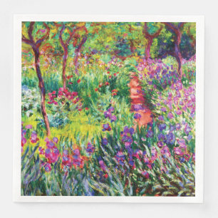 Der Iris-Garten in Giverny von Claude Monet Serviette