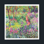 Der Iris-Garten in Giverny von Claude Monet Serviette<br><div class="desc">Bitte besuchen Sie mein Geschäft für mehr interessantes Design und mehr Farbwahl. => zazzle.com/iwheels*</div>