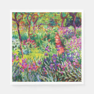 Der Iris-Garten in Giverny von Claude Monet Serviette