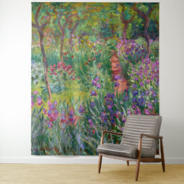 Der Iris-Garten in Giverny von Claude Monet Wandteppich