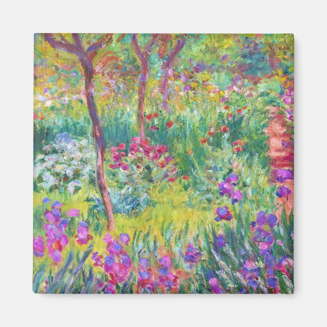 Der Iris-Garten von Giverny Claude Monet cool, alt Magnet (Vorne)