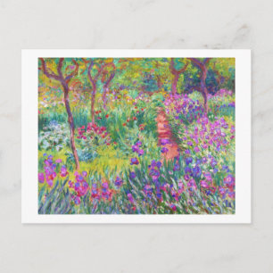Der Iris-Garten von Giverny Claude Monet cool, alt Postkarte