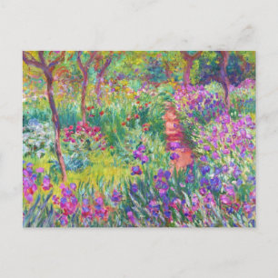 Der Iris-Garten von Giverny Claude Monet cool, alt Postkarte