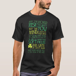 Der irische Segen kann den Weg zu einem Treffen au T-Shirt