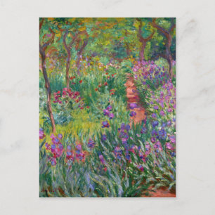 Der Irisgarten in Giverny von Claude Monet  Postkarte