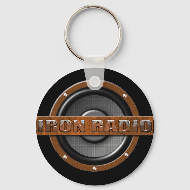Der IronRadio-Schlüsselanhänger. Schlüsselanhänger (Vorderseite)