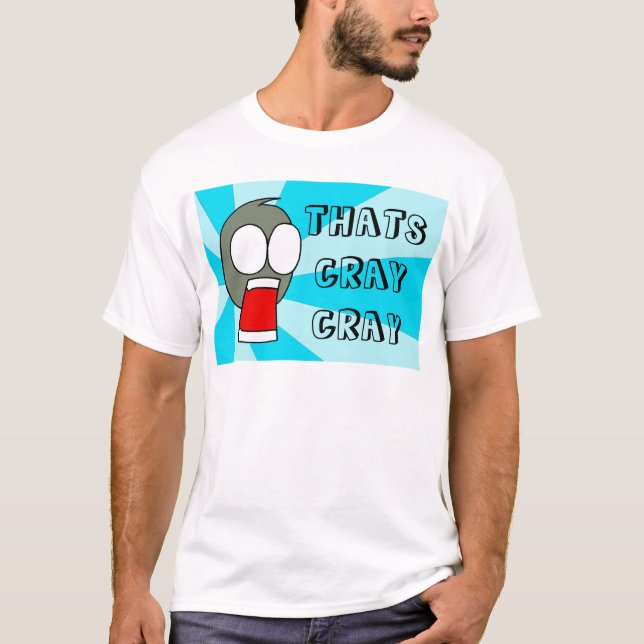 DER IST CRAY-blauer CRAY T-Shirt (Vorderseite)