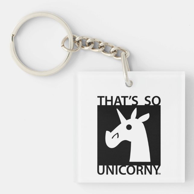 Der ist so Unicorny Schlüsselanhänger (Vorderseite)