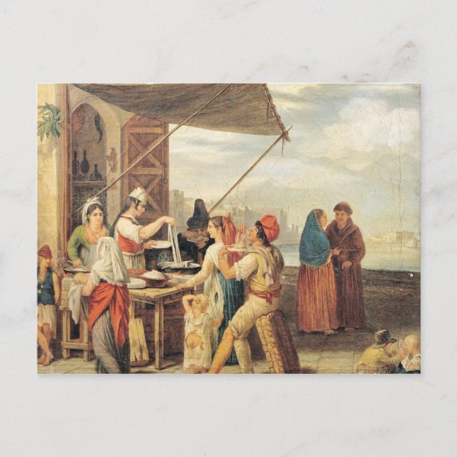 Der italienische Markt Postkarte (Vorderseite)
