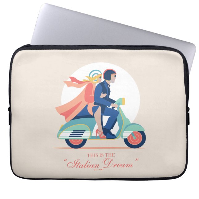 Der italienische Traum - der weiße Lotus Laptopschutzhülle (Vorderseite)