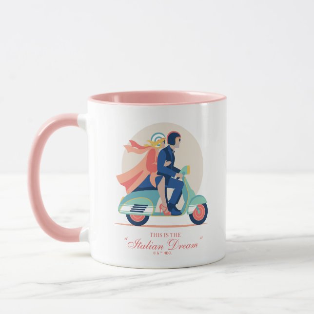 Der italienische Traum - der weiße Lotus Tasse (Links)