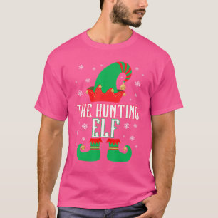 Der jagende Elf passende Familien-Gruppen-Weihnach T-Shirt