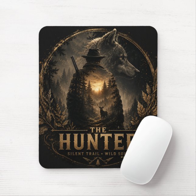 Der Jäger, In die wilde Stille  Mousepad (Mit Mouse)