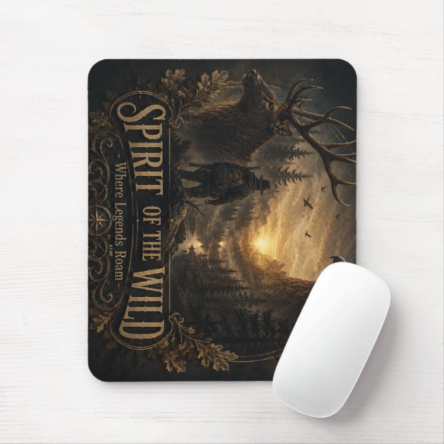 Der Jäger, In die wilde Stille  Mousepad (Mit Mouse)