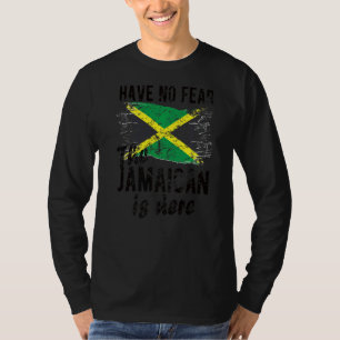 Der Jamaikaner ist hier, die jamaikanische Flagge, T-Shirt