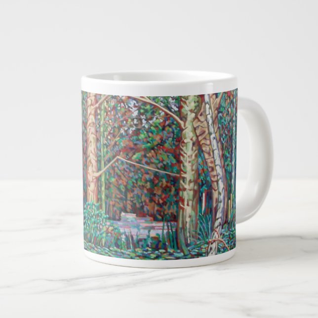 Der Januar-Weg Jumbo-Tasse (Vorderseite Rechts)