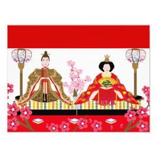 Der japanische Charme ∣ Hhina-Puppen - Feiern von  Fotodruck