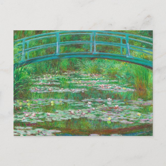 Der japanische Footbridge Claude Monet Postkarte (Vorderseite)