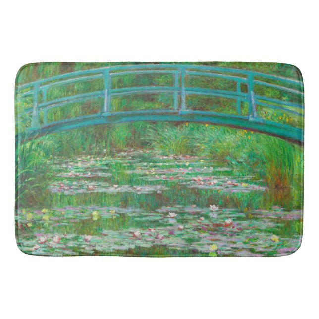 Der japanische Footbridge Monet Badematte (Vorderseite)