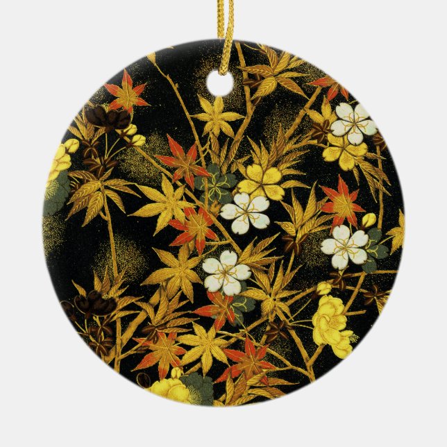 Der japanische Herbst lässt antike, klassische Kun Keramik Ornament (Vorne)