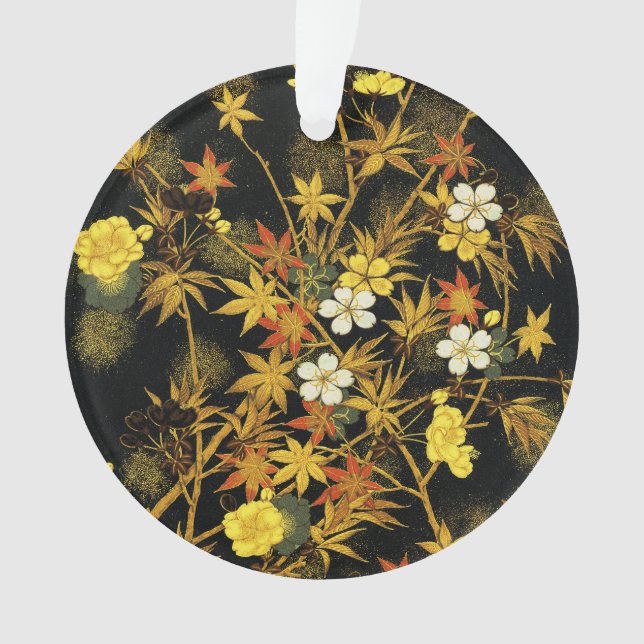 Der japanische Herbst lässt antike, klassische Kun Ornament (Vorderseite)
