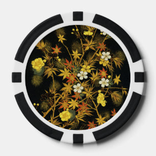 Der japanische Herbst lässt antike, klassische Kun Pokerchips