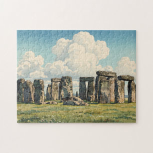 Der japanische Holzschnitt von Stonehenge