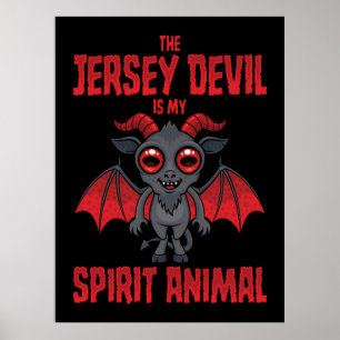 Der Jersey Devil Ist Mein Geistertier Poster