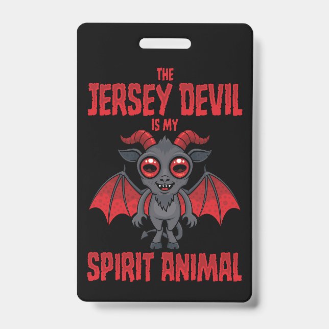 Der Jersey Devil ist mein Seelentier Ausweis (Vorderseite)