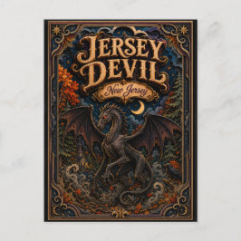Der Jersey-Teufel New Jersey Popcut Legenden Postkarte