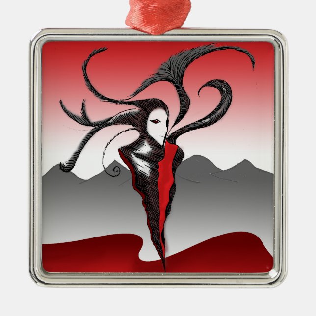 Der Jester Ornament Aus Metall (Vorne)
