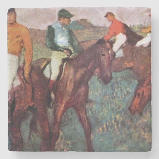 Der Jockey-SteinUntersetzer Steinuntersetzer (Vorderseite)