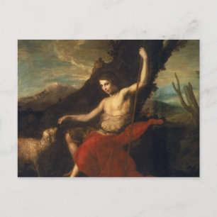 Der Johannes der Täufer in der Wildnis Postkarte
