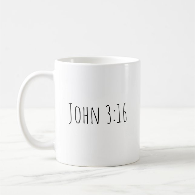 Der "John 3:16"-Becher Kaffeetasse (Links)