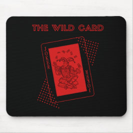 Der Joker der Wildcard rot Mousepad