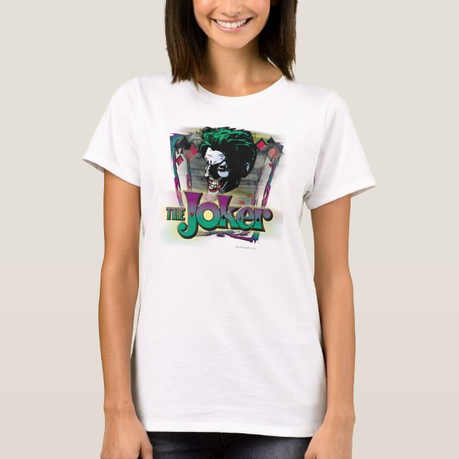 Der Joker - Gesicht und Logo T-Shirt (Vorderseite)