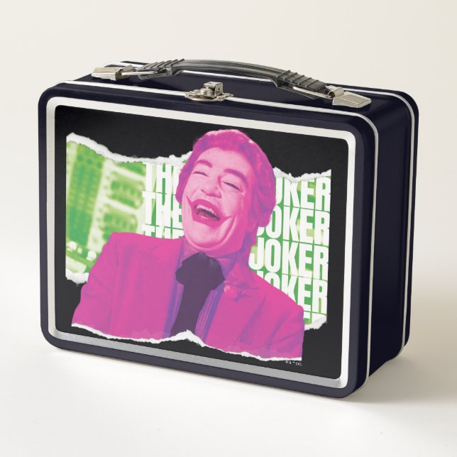 Der Joker Scrapbook lacht Metall Brotdose (Vorderseite)