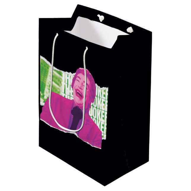 Der Joker Scrapbook lacht Mittlere Geschenktüte (Vorderseite Schrägansicht)
